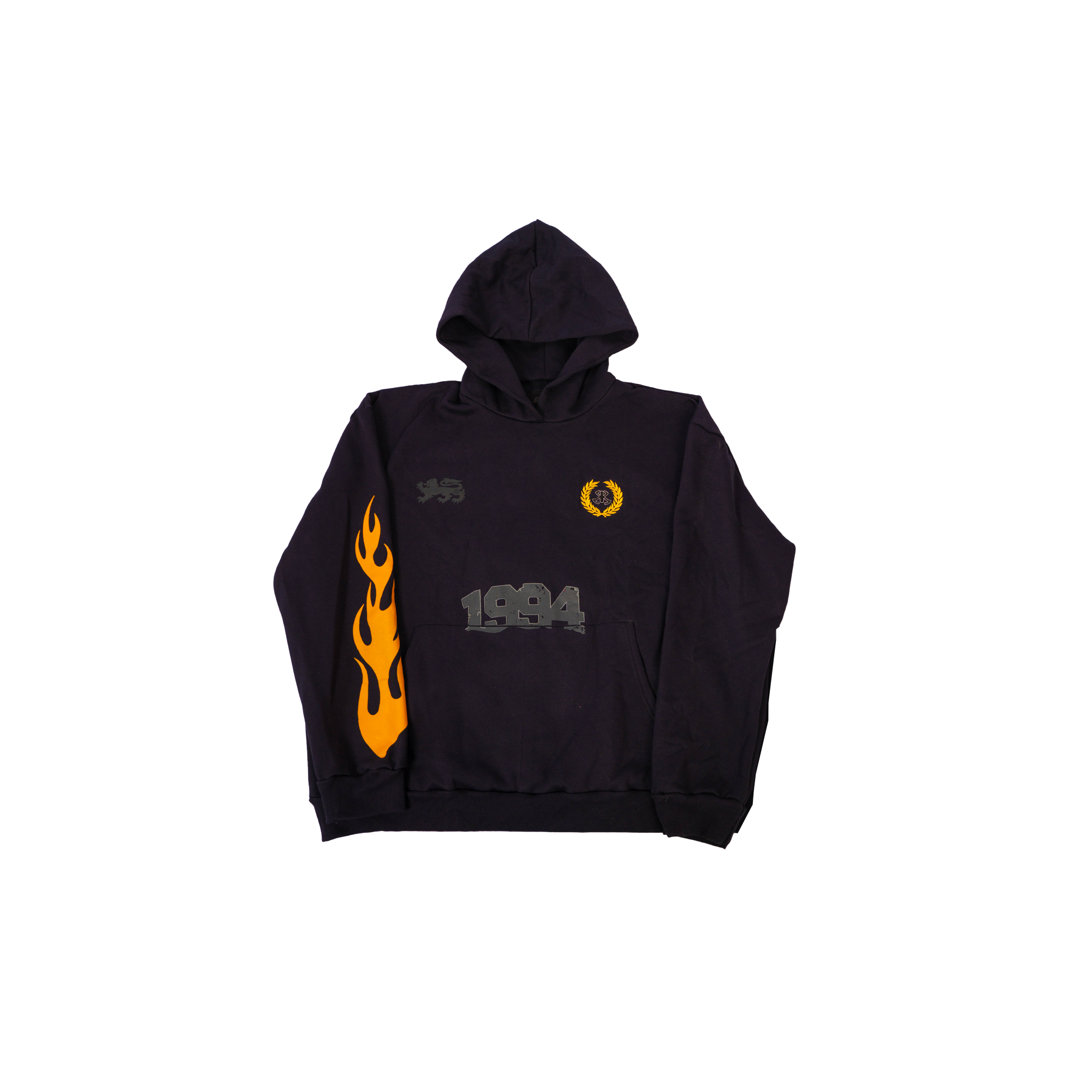Navy Hoodie "Flame"